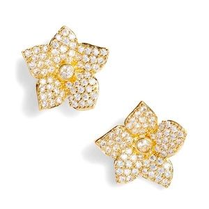 Kate Spade Blooming Pave Flower Stud Earrings